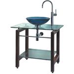 碗型玻璃洗臉盆組 (不含龍頭) , 晶柏林明鏡有限公司