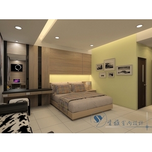 臥室裝潢3D圖 , 生雅室內裝修企業社