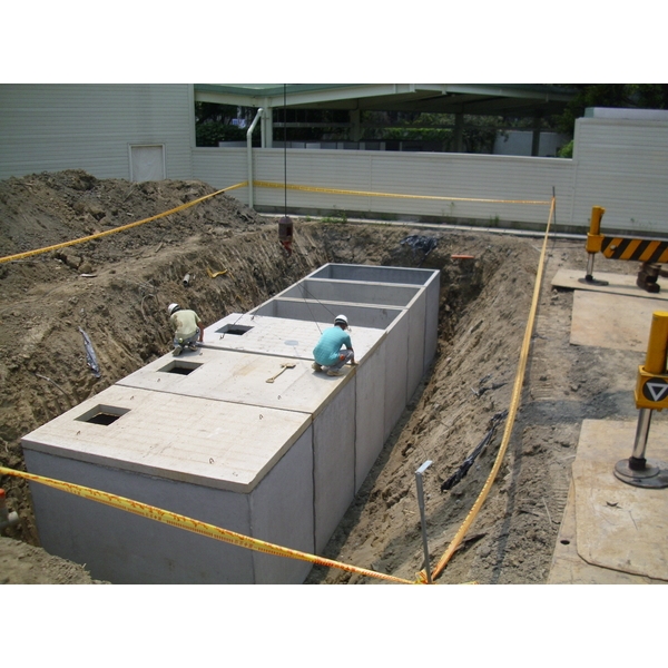 滯洪池施工4,永信水泥製品有限公司