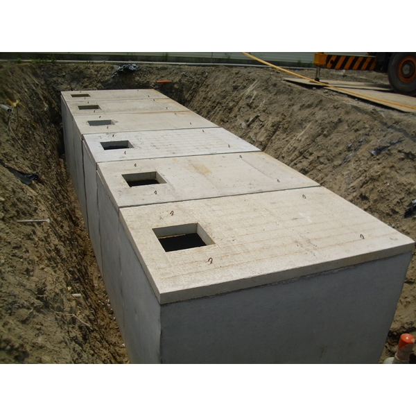 滯洪池施工5,永信水泥製品有限公司