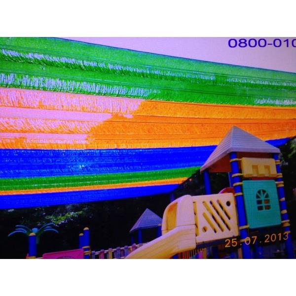 彩色遮陽網工程實績,開豐製網繩有限公司