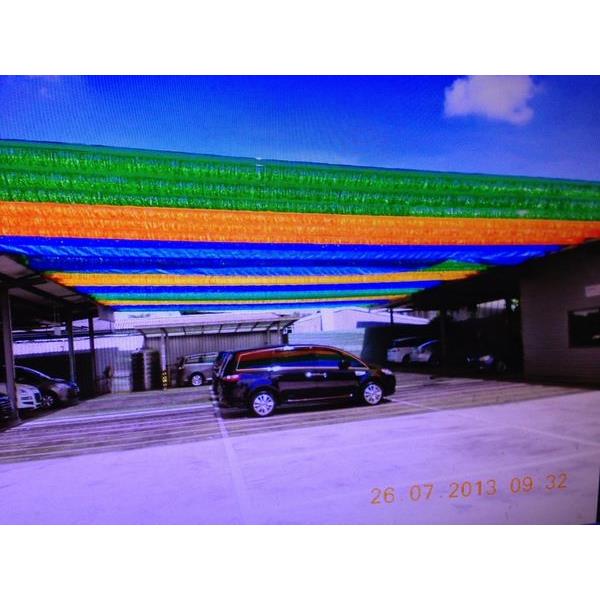 彩色遮陽網工程,開豐製網繩有限公司