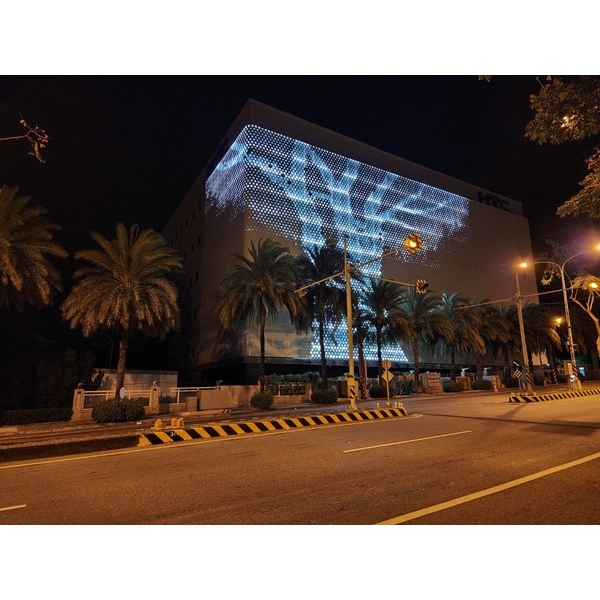 外牆樹造型帷幕