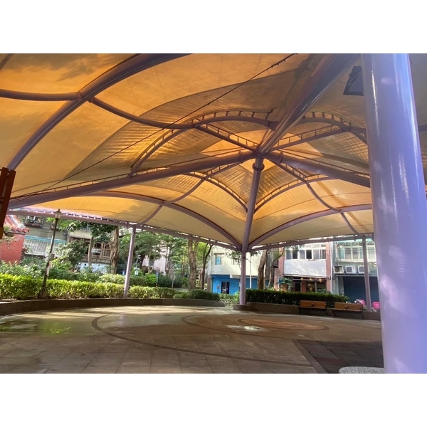 公園造型棚架鋼構噴塗-詮成油漆工程行