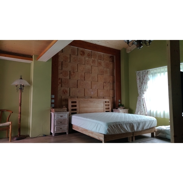 切割立體年輪片床頭