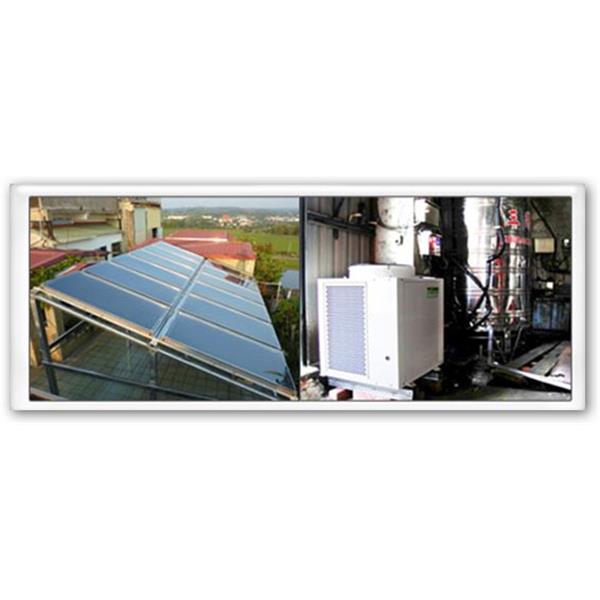 HDE50WD熱泵搭配12片太陽能集熱板 配2