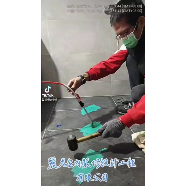 磁磚工程-地磚隆起,碰貢,空心 磁磚工程-地磚隆起,碰貢,空心