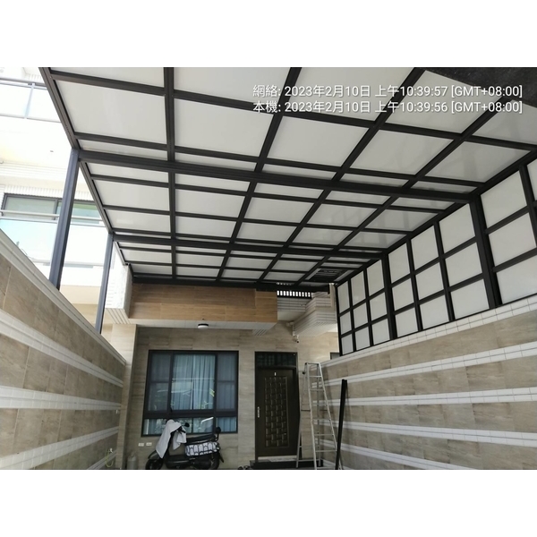 透天厝前車庫採光罩-麗君室內裝修設計工程有限公司