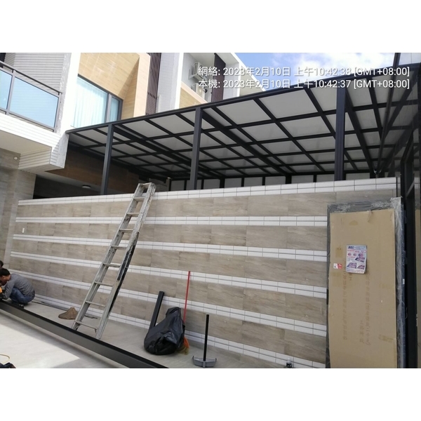 透天厝前車庫採光罩-麗君室內裝修設計工程有限公司