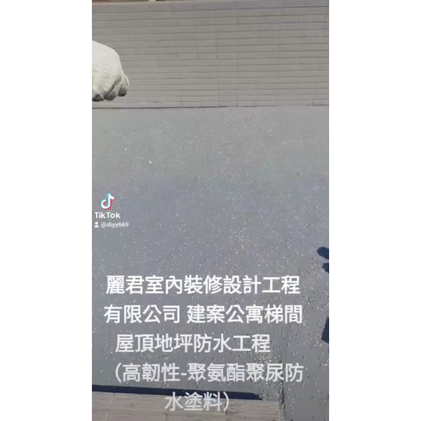 防水工程｜建案公寓梯間屋頂地坪防水工程(高韌性-聚氨酯聚尿防水塗料)