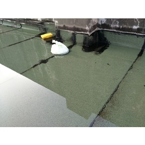 屋頂防水-舖設熱溶毯