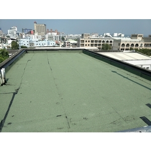 屋頂防水-舖設熱溶毯