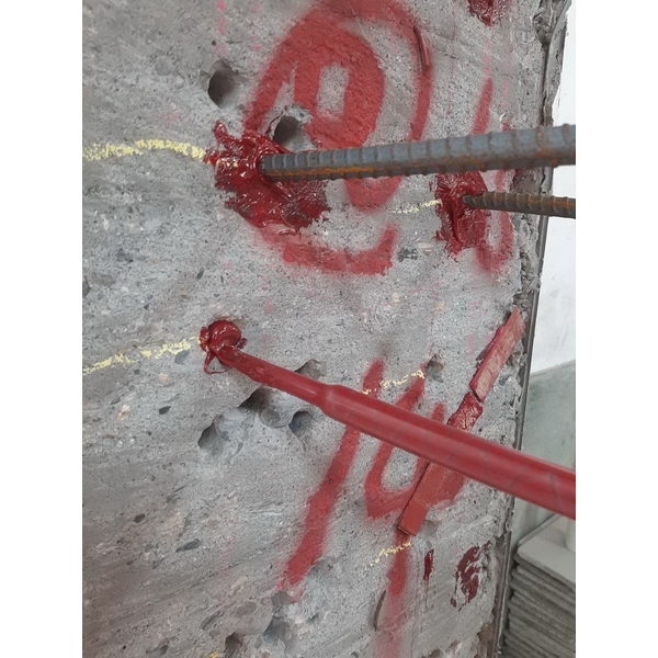 校舍耐震補強工程-翼牆植筋