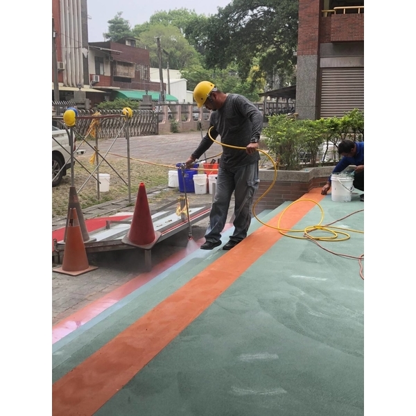 彩砂地坪施工工程