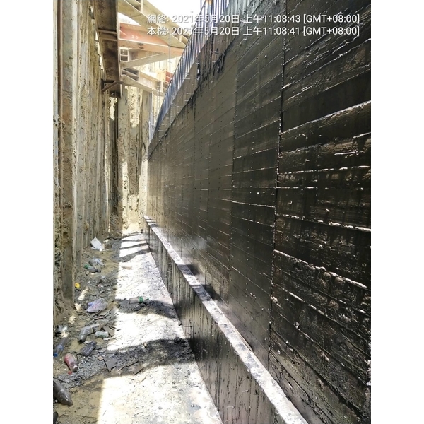 建案公寓基礎地下室回填面-防水工程 建案公寓基礎地下室回填面-防水工程-麗君室內裝修設計工程有限公司
