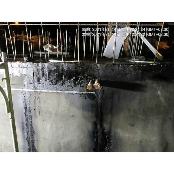 地下室外牆回填面鋪設熱熔式防水毯-麗君室內裝修設計工程有限公司