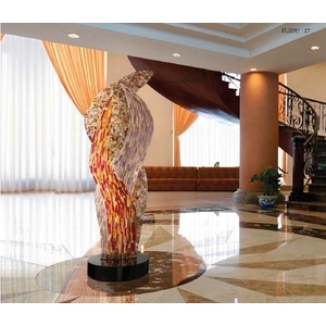 義大利威尼斯彩色島手工玻璃柱子裝置藝術 , 富田光電有限公司