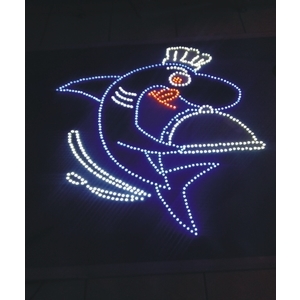 帆布、無接縫LED沖孔 , 利虹光電廣告設計社