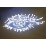 帆布、無接縫LED沖孔