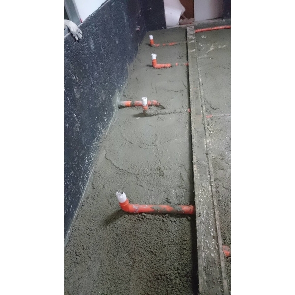 廚房地坪輕質灌漿材墊高工程-富麗庭室內裝修工程有限公司