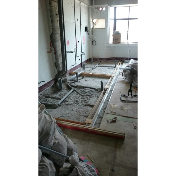 濕式隔間前置作業-止水墩