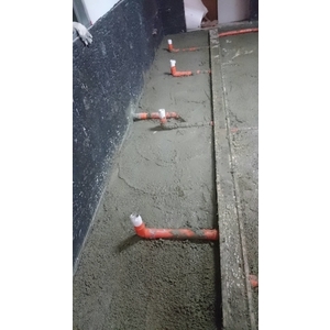 廚房地坪輕質灌漿材墊高工程