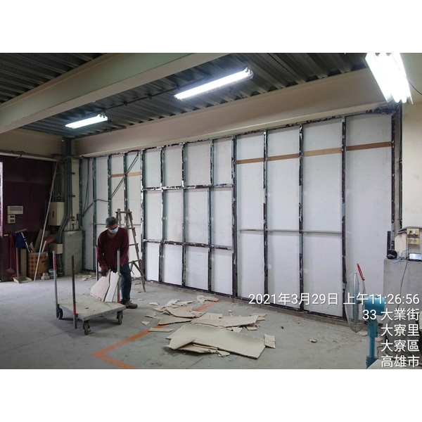 陶粒板隔間及輕質灌漿牆工程
