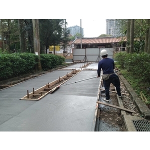 整體粉光(植物園人行道,刷毛)