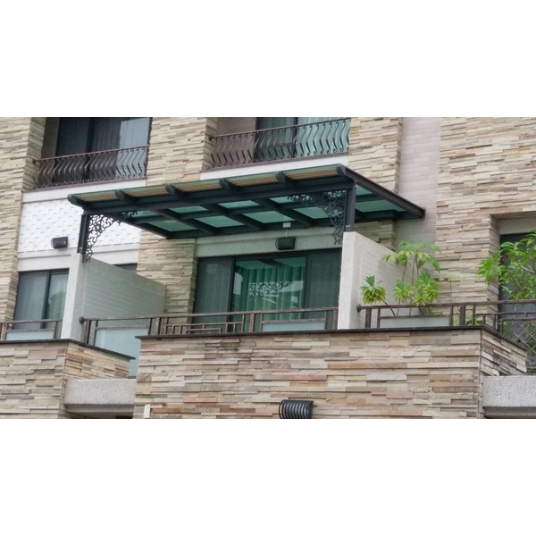 H型鋼鋁玻璃採光罩系列,禾信鋼鋁門窗