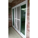 四拉落地門舊換新 乾式施工 - 禾信鋼鋁門窗