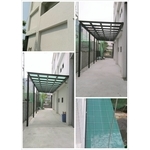 H型鋁合金採光罩+安全膠合玻璃 - 禾信鋼鋁門窗