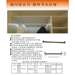櫃用吊衣桿燈 , 甲渥國際建材有限公司