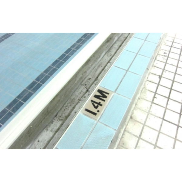 泳池深度標示磁磚,靚彩數位彩繪有限公司