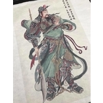 客製化宣紙水墨關公畫像 - 靚彩數位彩繪有限公司