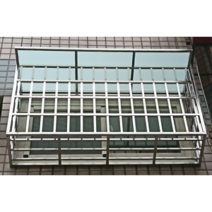 防盜窗搭配玻璃雨遮,岱詠有限公司