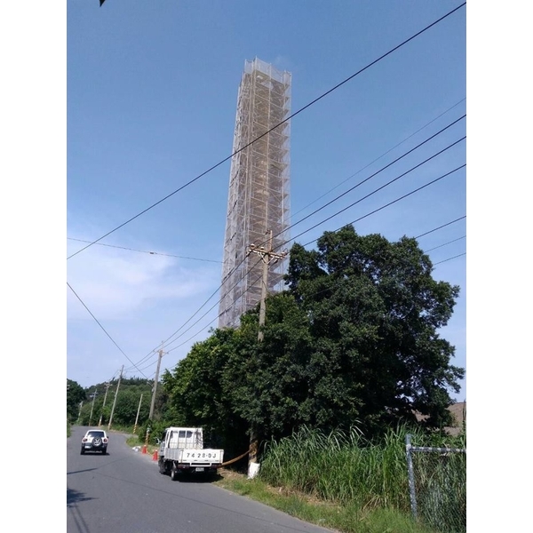 彰化縣大村煙囪拆除