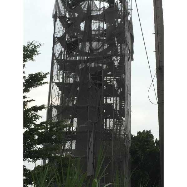 彰化縣大村煙囪拆除