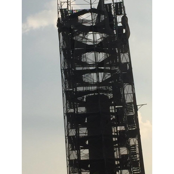 彰化縣大村煙囪拆除