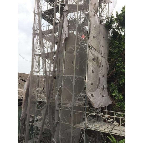 彰化縣大村煙囪拆除