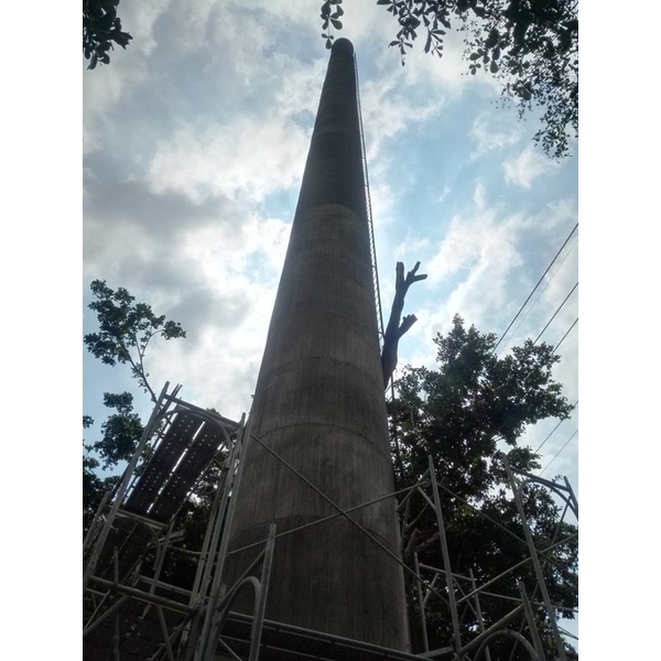 彰化縣大村煙囪拆除