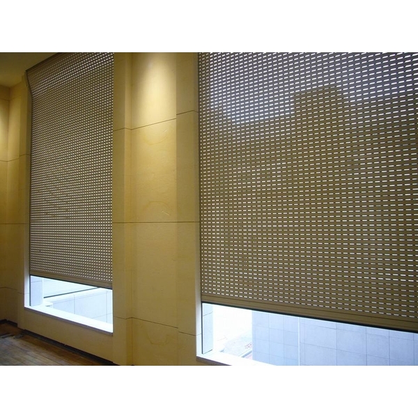 苗栗.天恩佛寺-透氣防颱捲門窗,岳進興金屬門窗有限公司