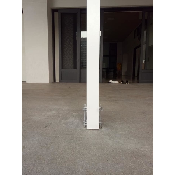 湧光襌寺白鉄電動捲門＆特加裝吊掛式移動中柱-岳進興金屬門窗有限公司