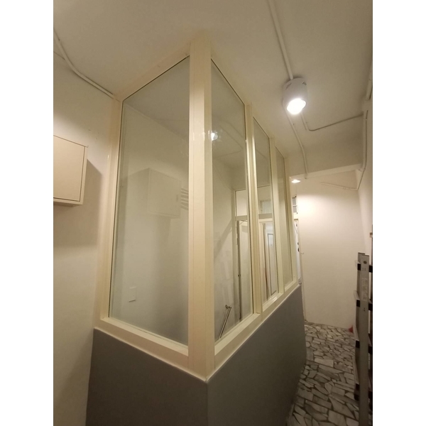 稜梯間隔音窗-三合一門外推,富祥鋼鋁企業社