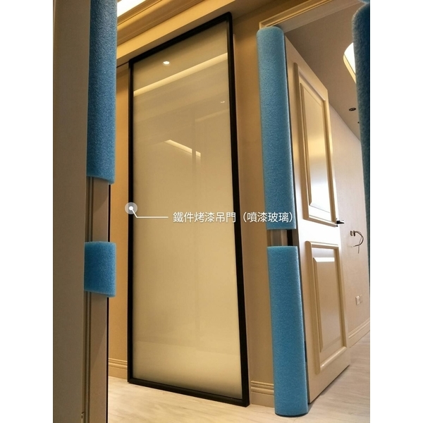 鐵件烤漆吊門-富祥鋼鋁企業社