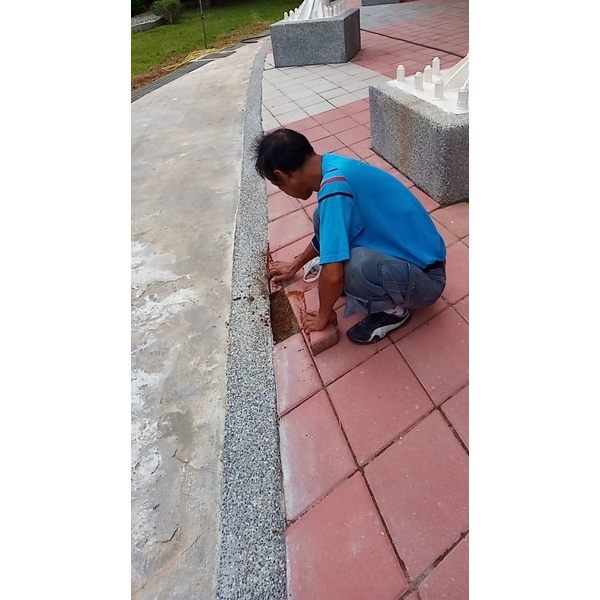 磨石子磚鋪設-順發科技工程行