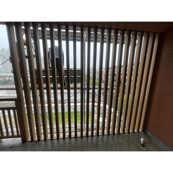 外牆木紋格柵,益祿裝潢有限公司