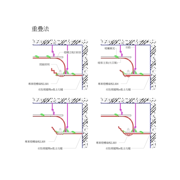 線板重疊方式施作 線板重疊方式施作,強盛家室內裝修有限公司