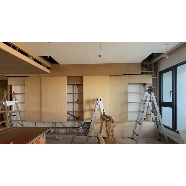 極鑫自動門-懸浮式自動門 雙扇雙開施工影片,極鑫自動門