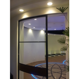 弧形雙開自動門