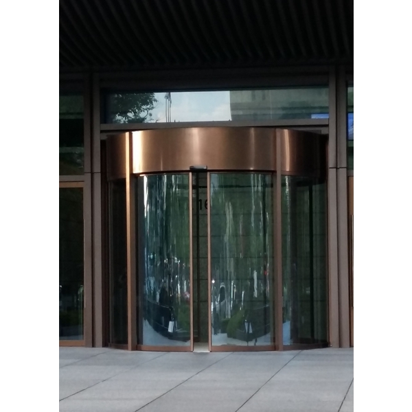 圓弧形雙開自動門